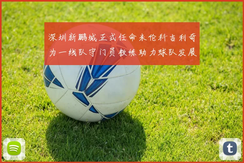 深圳新鹏城正式任命米伦科吉利奇为一线队守门员教练助力球队发展